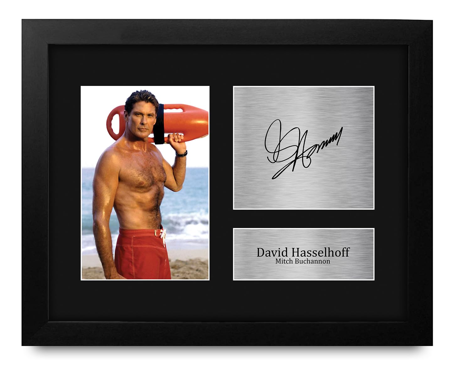 Amazon.com: HWC Trading David Hasselhoff Baywatch Framed Gifts